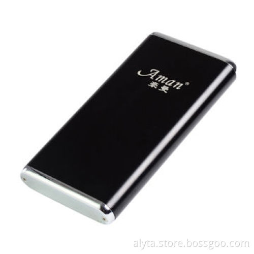 Portable Power Source Power Bank, 6,000mAh, Aluminum Alloy Shell, Charger for Mobile Power